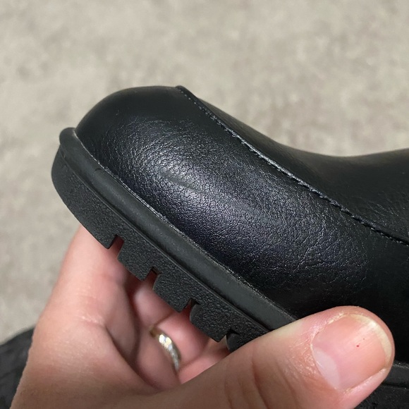 Black Platform Wedge Loafers Flex Step Size 8.5 - Picture 12 of 12